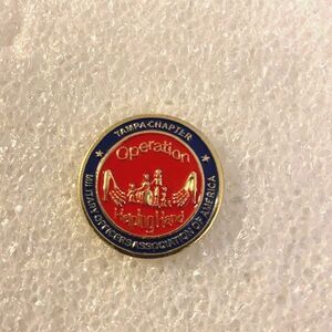 Military Officers Association of America Tampa Operation Helping Hand Metal Pin